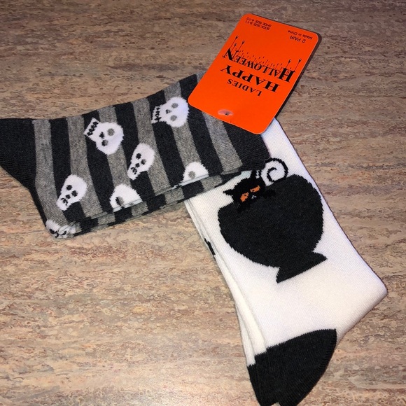 Accessories - NEW 2 Pair Halloween Socks Accessories - NEW 2 Pair Halloween Socks